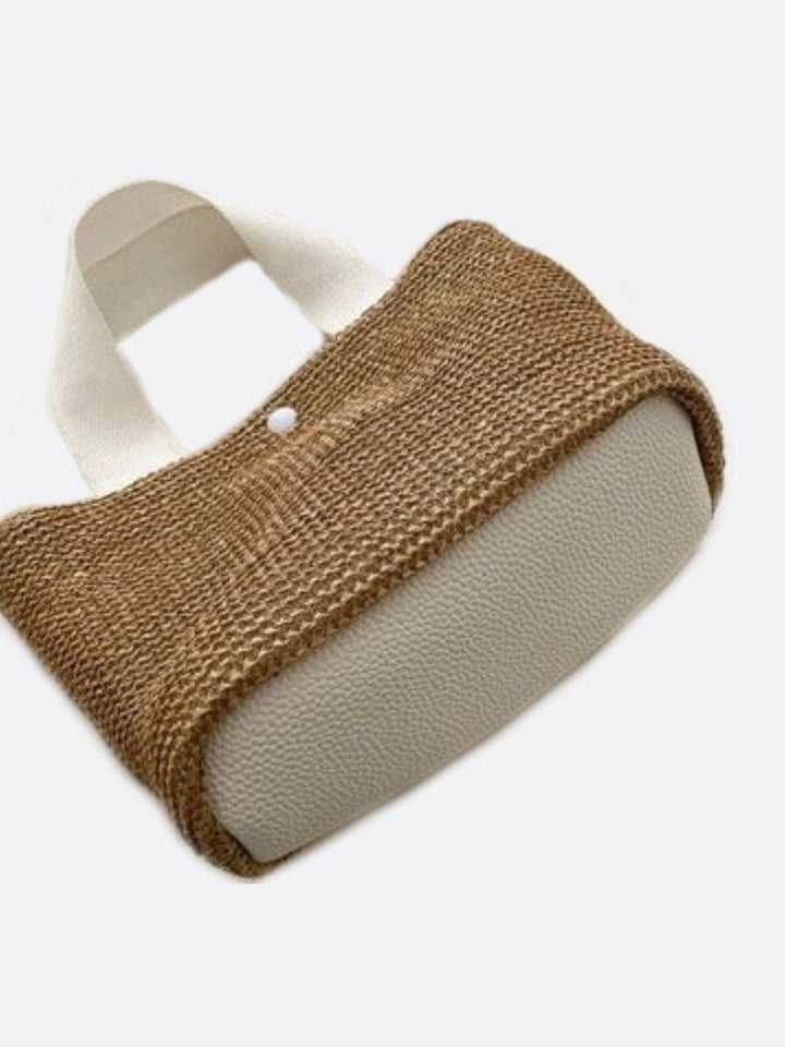 Petit sac à main en paille
