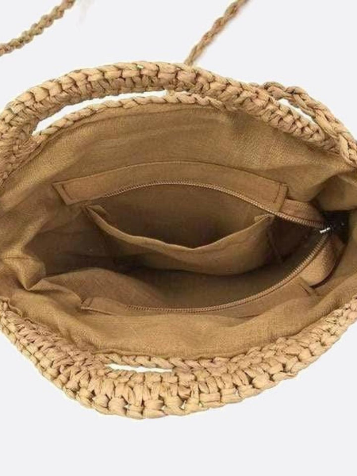 Sac bandoulière paille