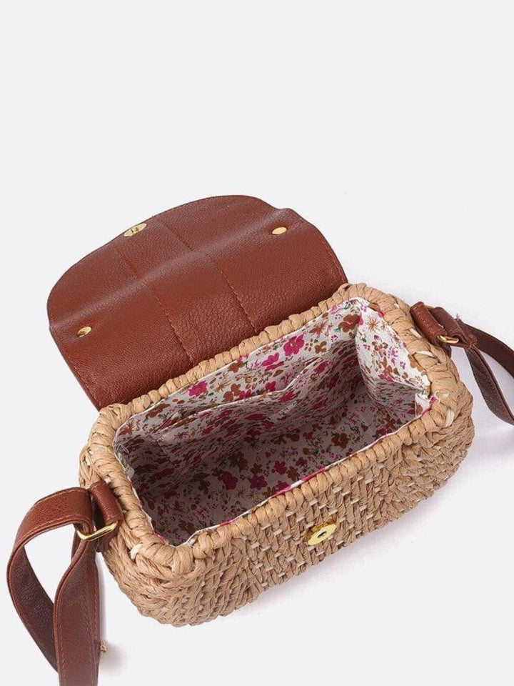 Sac besace paille