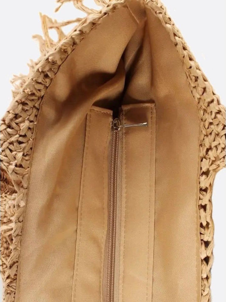Sac franges raphia