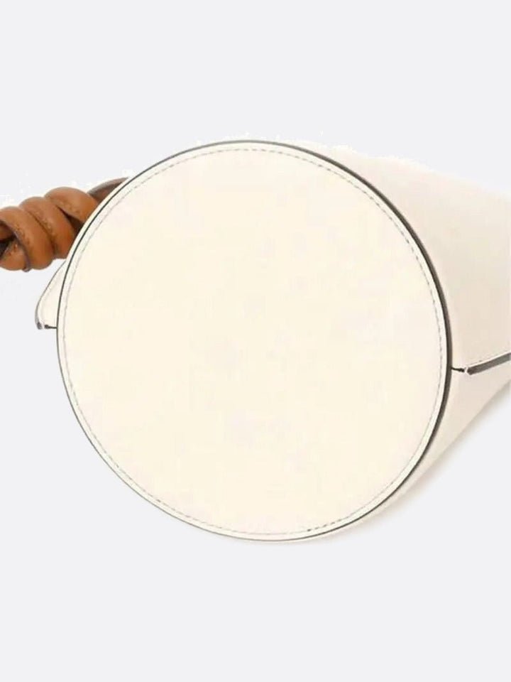 Sac seau cuir blanc